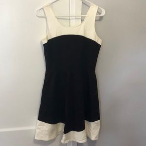 Bar iii color block fit and flare dress